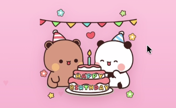 Cute Birthday Bears Celebration